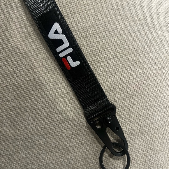 FILA key chain NEW wristlet black sports keychain durable trendy practical - Picture 3 of 7
